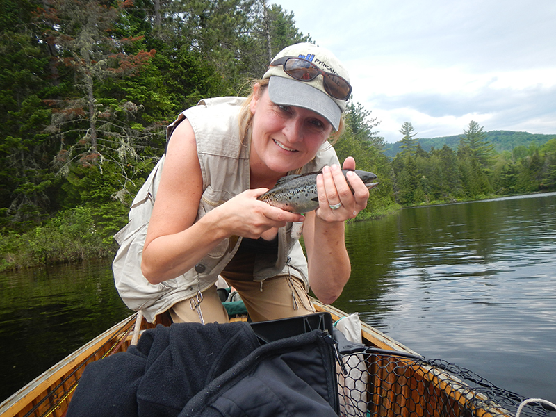 Laura Wildman fishing